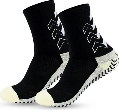 Produktbild von INF Rutschfeste Laufsocken mit Grip-Noppen (2 Paar) Schwarz