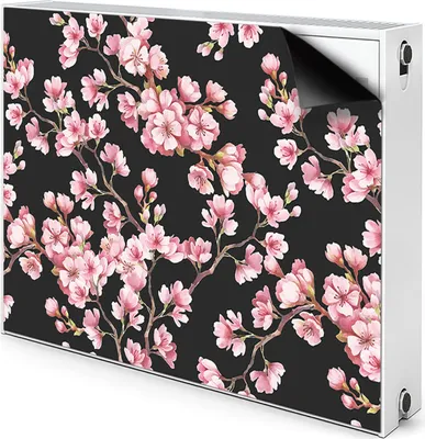 Produktbild von Magnet Heizkörperverkleidung Heizkörper-Abdeckung Heizung Heizkörper 100x60 cm  - Kirschblüten