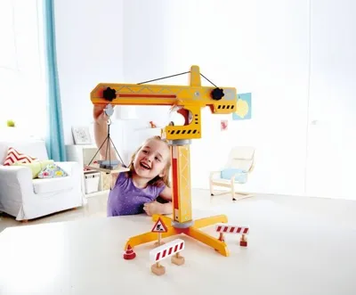 Obrázok produktu pre Hape CRANE LIFT, Stavebnica, 3 rok / roky, Viacfarebn, Akrylonitrilbutadienstyren (ABS), Drevo