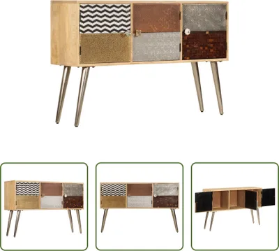 Produktbild von The Living Store Sideboard 120 x 30 x 75 cm Massivholz Mango