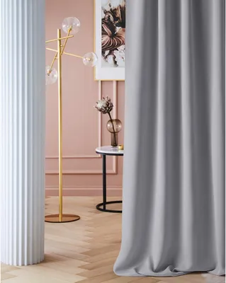 Immagine prodotto di Tenda con coulisse, 140 x 260 cm, oscurante, color grigio chiaro, 1 pezzo, ideale per il soggiorno