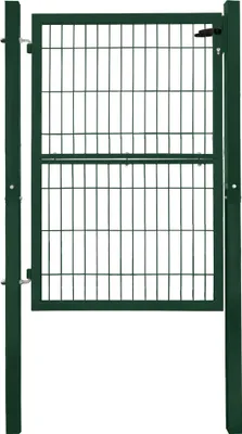 Produktbild von Gartentor Gartentür Zauntür Zauntor Gartenpforte Quadratrohr Anthrazit Grün mit Schloss V2Aox, Farbe / Türhöhe:Grün / 140 cm