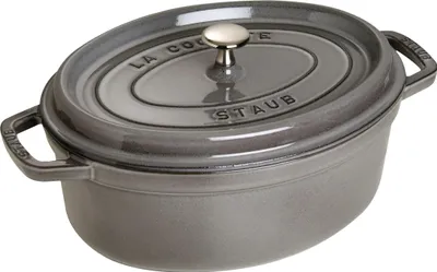 Immagine prodotto di ZWILLING Tostatore in ghisa con coperchio 29 cm ovale grigio grafite 40509-317-0 1003931 STAUB LA COCOTTE