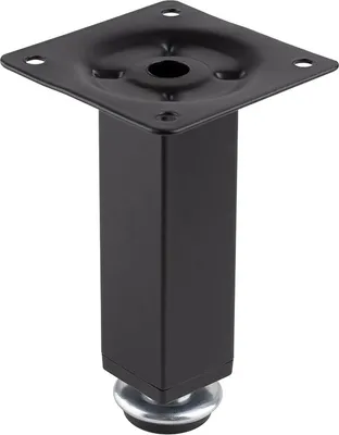 Produktbild von FS015 150 mm verstellbarer Möbelfuß, Mattschwarz