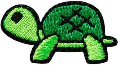 Produktbild von Mono Quick 02018 Schildkröte, Bügelbild, Patch, ca. 2,6 x 1,5 cm