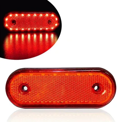 Produktbild von Rote LED-Begrenzungsleuchte, 20 LEDs - 24 V