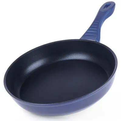Image de Poêle antiadhésive - Diamant - Revêtement antiadhésif - Alliage d'aluminium - 24 cm - Compatible avec les plaques de cuisson à gaz et à induction - Noir