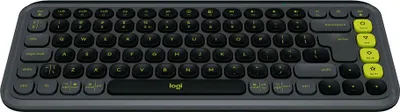 Zdjęcie produktu dla Logitech POP ICON KEYS, Mini, Bezprzewodowy, Bluetooth, Przełącznik nożycowy, QWERTY, Grafitowy