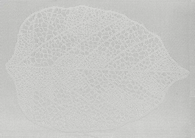 Produktbild von Tischset Woven Feather silber 30 x 45 cm
