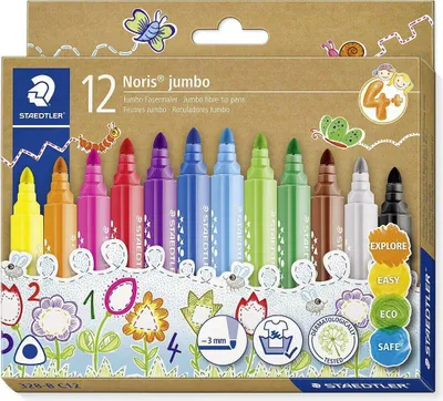 Obrázok produktu pre Perá s vláknovým hrotom Noris® jumbo 328-B trojuholníkové perá s vláknovým hrotom jumbo