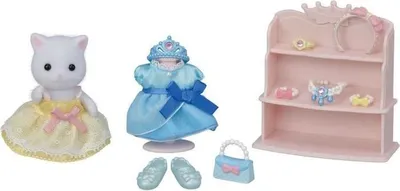 Zdjęcie produktu dla Figurka Sylvanian Families Kot Perski Księżniczka, Figurka z Akcesoriami, Dla Dzieci 3+