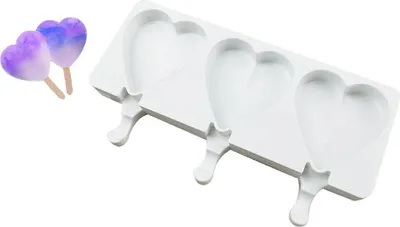 Produktbild von Silikonform für Speiseeis HEART 3 GN