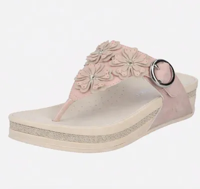 Produktbild von Rieker Pantoletten,Abs.b.35mm, o.Fußbett in rose/pink, Gr. 39