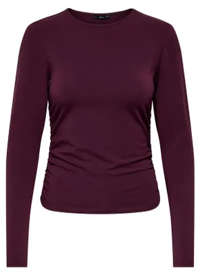 Obrázok produktu pre Onlmira Life, dámske tričko s dlhým rukávom, model Ruching Top, kolekcia JRS Noos