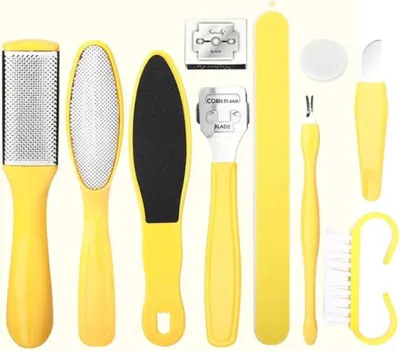 Produktbild von Hornhautentfernung Set, Pediküre Set, für saubere Füße, Hornhautfeile und Entferner, für Zuhause