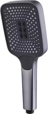Produktbild von Duschkopf mit Schlauch Gross Handbrause mit 3 Strahlarten Brausekopf Hochdruck Antikalk Duschbrause Wassersparend Regendusche Duschkopf （Schwarz）