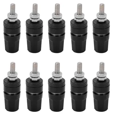 Produktbild von 24.320 4,0 mm Anschlussklemme 24A Bananenstecker für Lautsprecherverstärker, Schwarz
