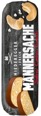 Produktbild von Marzipanbrot "Männersache" Salted Cashew Crunch, Marzipan mit Vollmilchschokolade und Cashew, 125g, Niederegger