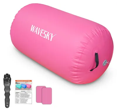 Imagen del producto de Colchoneta inflable para gimnasia de 100x60 cm, versátil, ideal para fitness y entrenamiento