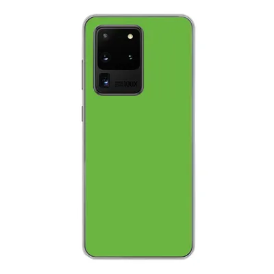Produktbild von MuchoWow® Handyhülle Schutzhülle Hülle für Samsung Galaxy S20 Ultra Grün - Farben - Natur Silikon Softcase Handy Hülle - Karteninhaber