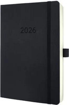 Produktbild von sigel Buchkalender Conceptum 2026 ca. DIN A5 schwarz