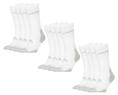 Produktbild von HEAD Tennissocken 6 Paar unifarben aus Baumwoll-Mix weich dämpfend sportlich