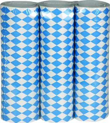 Produktbild von Luftschlangen Bayernraute blau-weiß 3 Rollen  Wiesn - 18 Luftschlangen