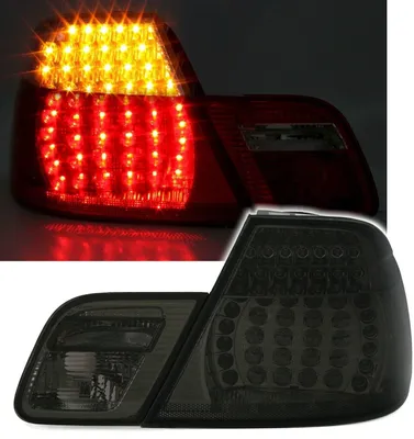 Für BMW 3er E46 Cabrio 04/2000-03/2003 LED Rückleuchten Links + Rechts Schwarz in der Farbe Schwarz von AD TUNING GmbH & Co. KG
