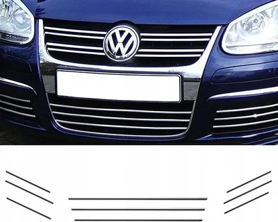 Produktbild von VW GOLF V JETTA - CHROMGRILL Kühlergrill Tuningstreifen