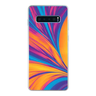 Produktbild von MuchoWow® Handyhülle Schutzhülle Hülle für Samsung Galaxy S10 Lite Federn - Regenbogen - Neon - Abstrakt Silikon Softcase Handy Hülle - Schutz
