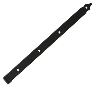 Produktbild von Domax ZP 500 Gate Hinge – 500 x 35 x 4 mm – Black – Ø13 mm Hole
