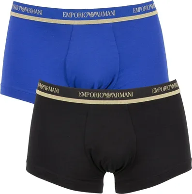 Produktbild von Emporio Armani Herren 2 Pack Trunks, Mehrfarbig X-Large