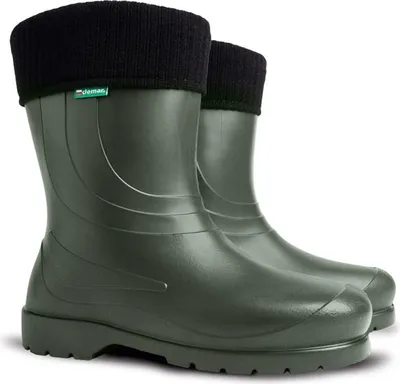 Produktbild von Demar Damen Gummistiefel Superleicht Regenstiefel Garten Arbeitsschuhe aus EVA Gefüttert Grün (Laura) Gr. 42