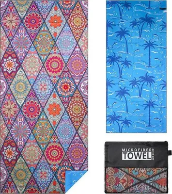 Produktbild von Famanu Mikrofaser Strandhandtuch extra groß - sandfrei - 180 x 80 cm