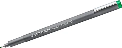 Obrázek produktu pro Staedtler pigment liner 308, Zelená, Pokuta, Zelená, Šedá, Stříbrná, Kulatý, Inkoust na pigmentové bázi, Kov