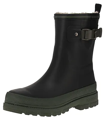 Image de Verbenas 9302191199 Lina Fur Smooth - Bottines Chelsea pour femmes - Noir/Kaki, Taille : 37 EU
