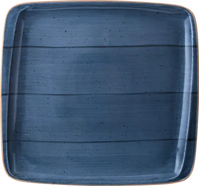 Produktbild von 2x Bonna Aura Dusk Moove Platte rechteckig 32x30cm 2,5 cm hoch Blau Creme Porzellan ADKMOV41KR Servier Speiseteller Geschirr