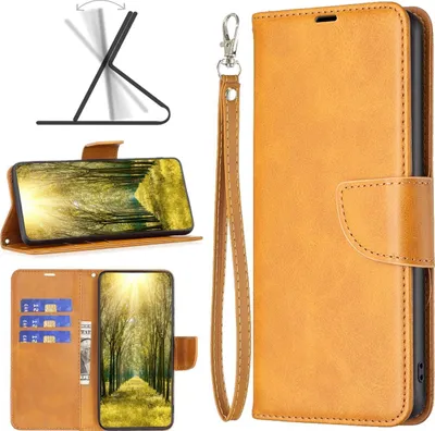 Produktbild von Mobigear Excellent  Nokia X30 Hülle Klapphülle Geldbörse - Cognac