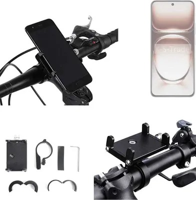 Produktbild von K-S-Trade Handyhalterung für das Fahrrad kompatibel mit Oppo Reno12 Pro CPH2629 Halter Lenkstange Fahrradhalterung Motorrad Bike Mount Befestigung