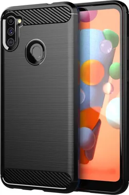 Produktbild von Cadorabo Hülle für Samsung Galaxy A11 / M11 in Schwarz Schutzhülle TPU Case Cover Etui Handyhülle