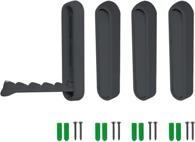 Produktbild von Magnetische Klapphaken, 4 Stück, 105 mm, für Wandmontage