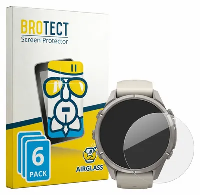 Produktbild von 6x BROTECT Schutzglas für Garmin Fenix 9 Pro (43 mm) Schutzfolie Panzer Folie Glas Display Schutz klar