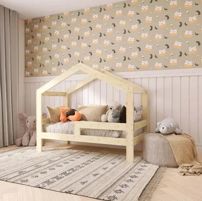 Obrázek produktu pro Postel domeček 90 x 200 cm borovice PD včetně roštu