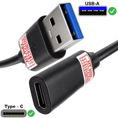 Produktbild von USB 3.0 Type-A Male to USB-C Female Adapter for Data Transfer and Sync