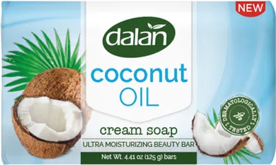 Produktbild von 6 x Seife DALAN 125g Coconut Oil Creme Seife Haushaltskernseife Handseife
