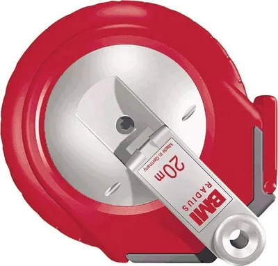 Produktbild von Kapselbandmaß RADIUS Länge 20 m Bandbreite 13 mm EG II Kunststoff