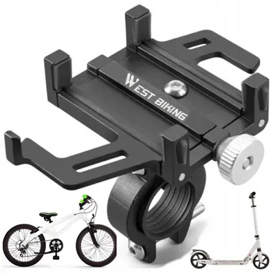 Obrázek produktu pro West Biking Hliníkový Držák na Telefon na Kolo Nastavitelný