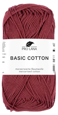 Produktbild von bordeaux  Farbnr. 238 - Pro Lana Basic Baumwolle - 100% Baumwolle -  mercerisiert, gasiert