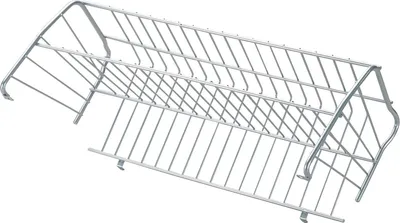 Produktbild von VS Schuhablage Kippfront 557 mm Stahldraht kunststoffbeschichtet silber