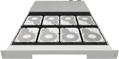Produktbild von LaCie 8big Rack Thunderbolt 2, 24 TB, HDD, 3.5", 16,4 kg, Rack (1U), Grau